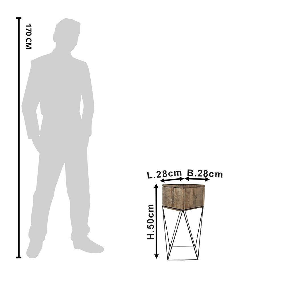 Porte-plantes - Bois et Métal
