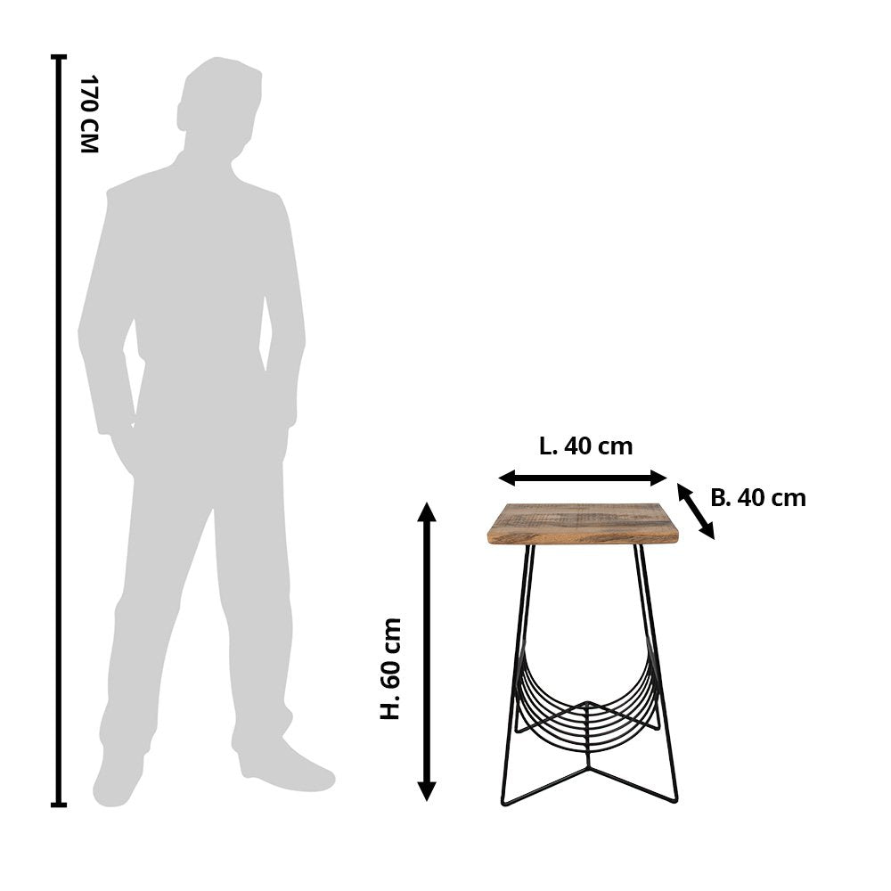 Table d'appoint - Bois/Métal