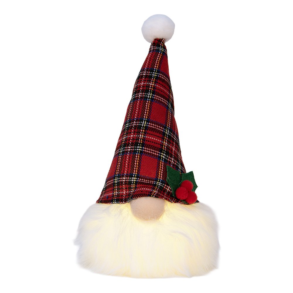 Décoration Kabouter avec LED 10x10x25 cm / 3xaa