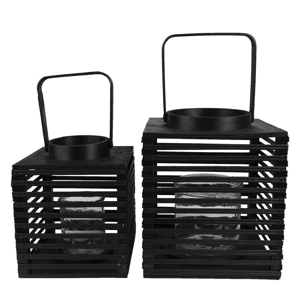 Lanterne en Bambou noir