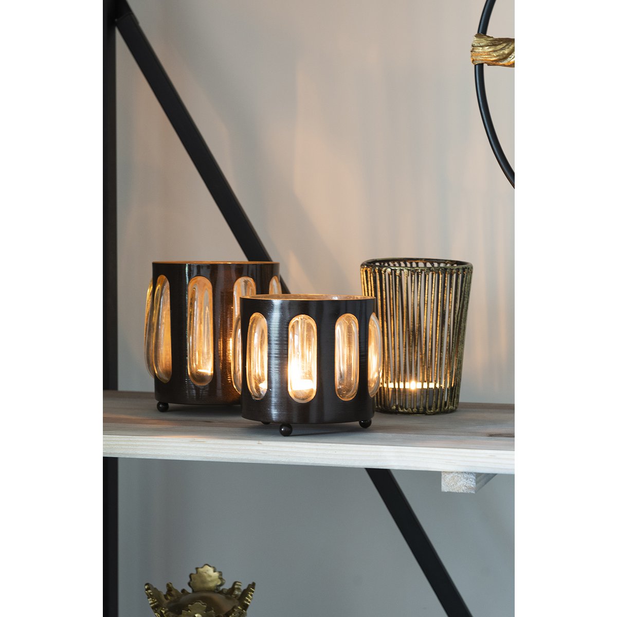 Photophore - Métal/Verre