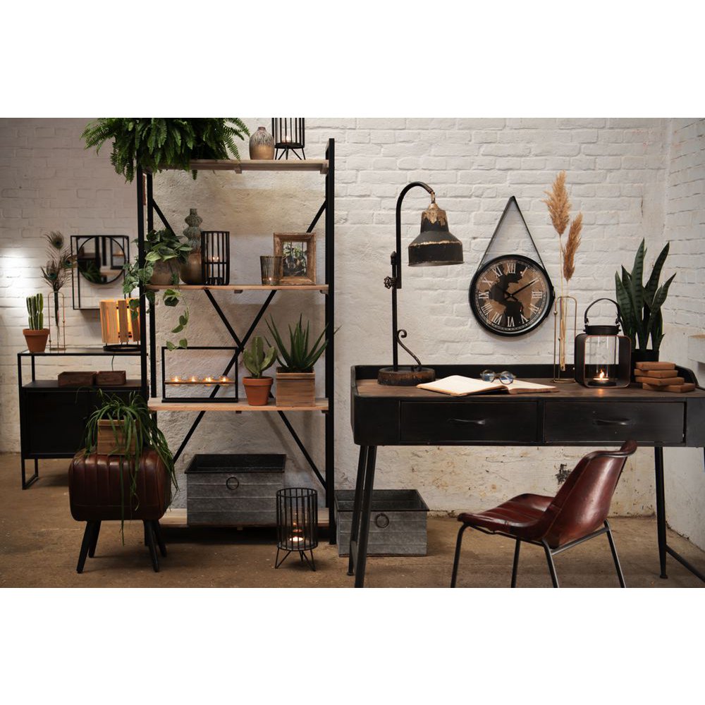 Miroir Noir sur pied