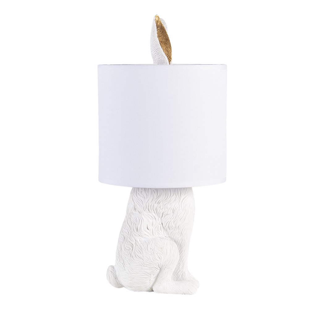 Lampe à poser Lapin - Blanc et doré