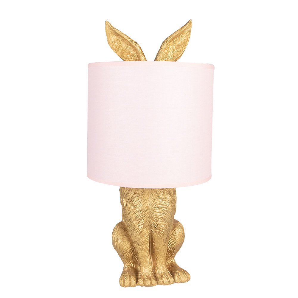 Lampe à poser Lapin - Or/Rose pâle