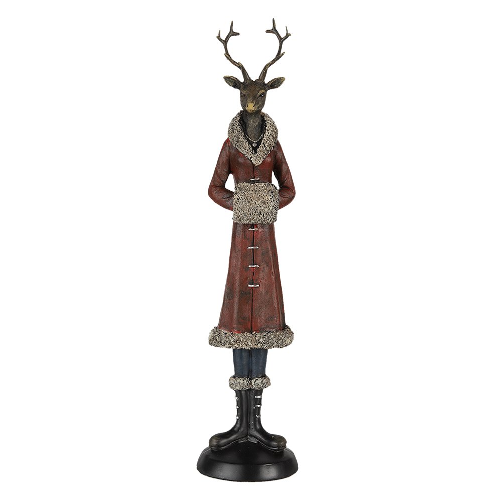 Sculpture Cerf rouge