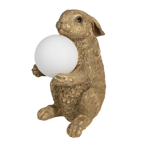 Lampe à poser - Lapin doré