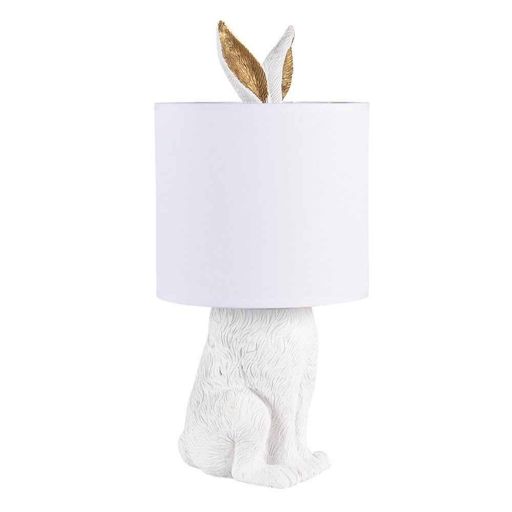 Lampe à poser Lapin - Blanc et doré