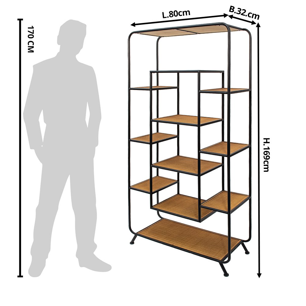 Étagère de rangement de style industriel