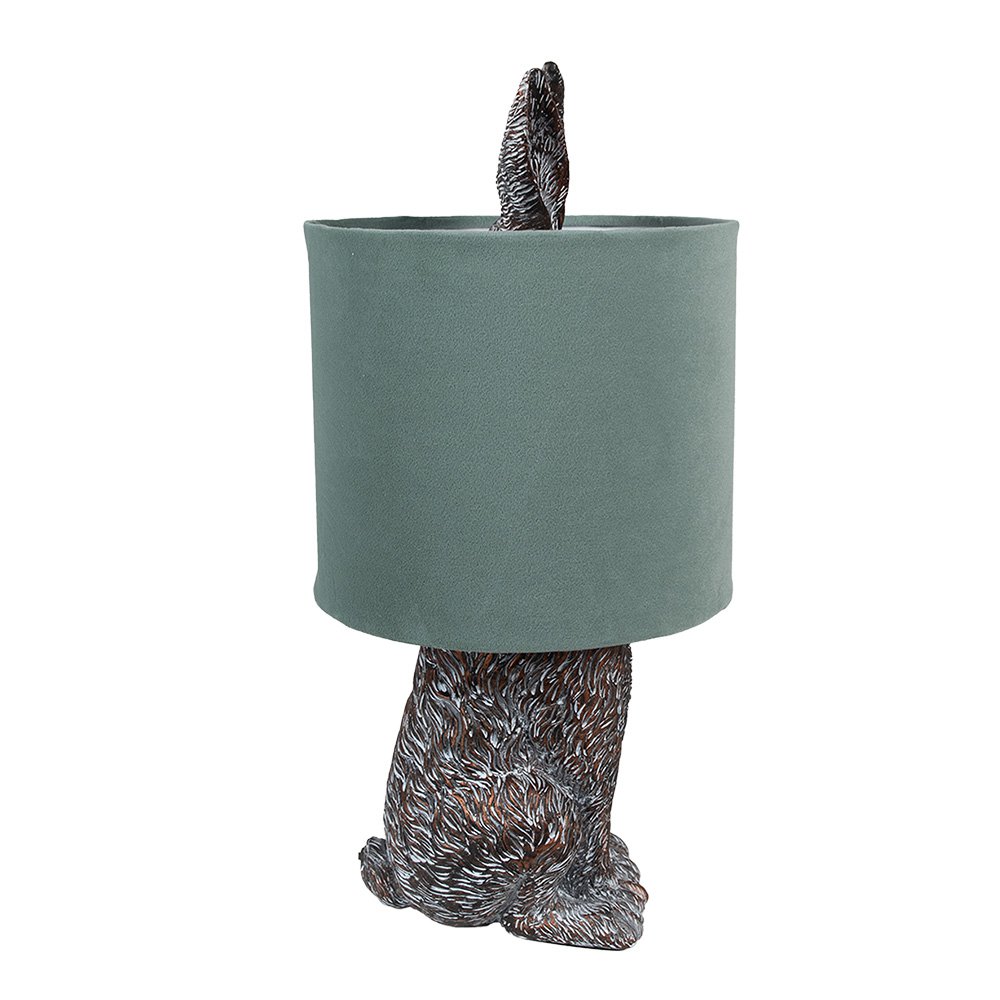 Lampe à poser - Lapin - Marron/Vert
