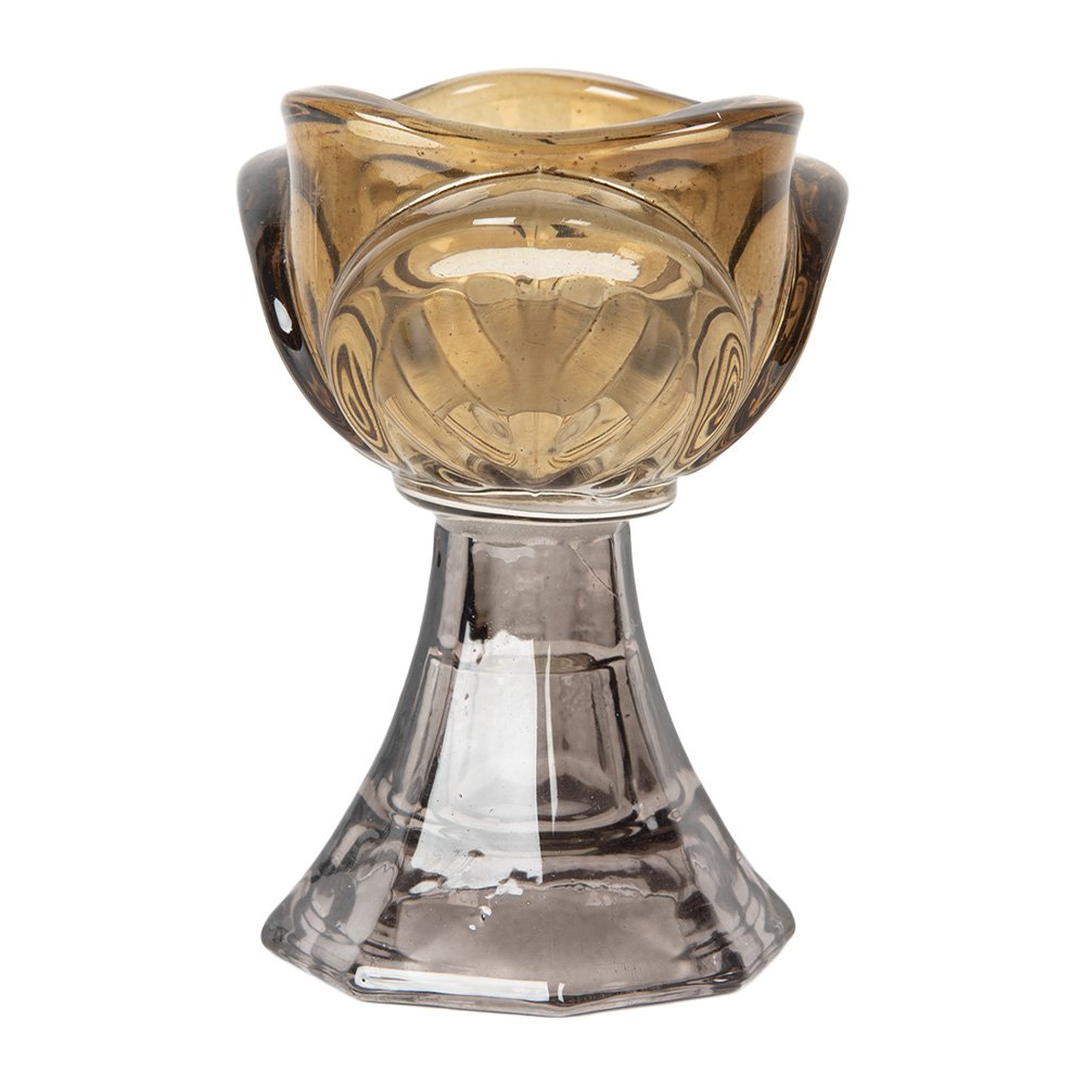 Photophore fleur en verre