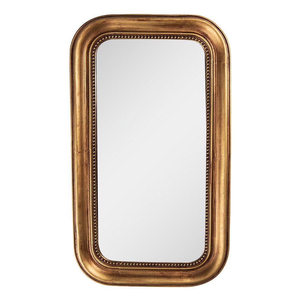 Miroir mural couleur or