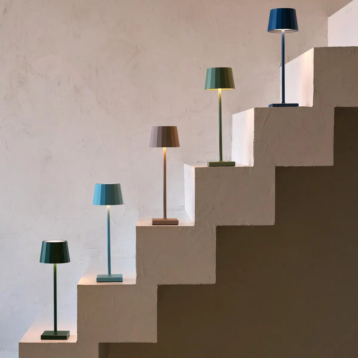 Lampe de table rechargeable verte