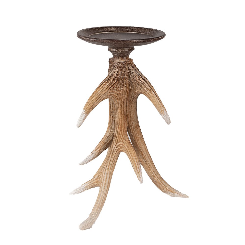 Bougeoir décoratif bois de Cerf