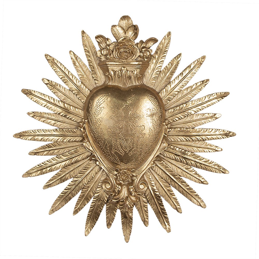 Décoration murale Coeur sacré - Couleur Or