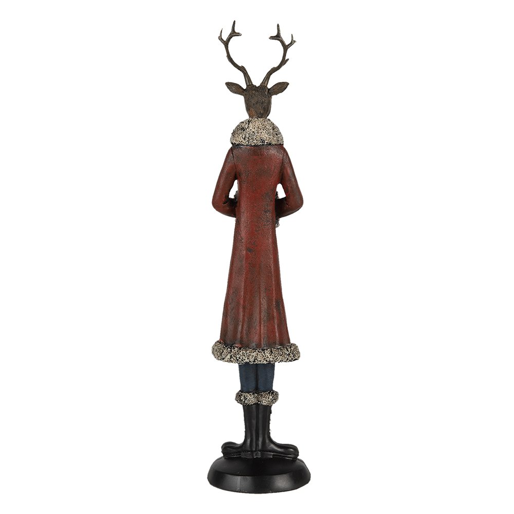 Sculpture Cerf rouge
