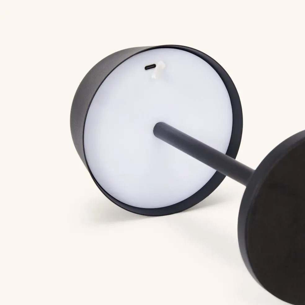 Lampe de table rechargeable noire