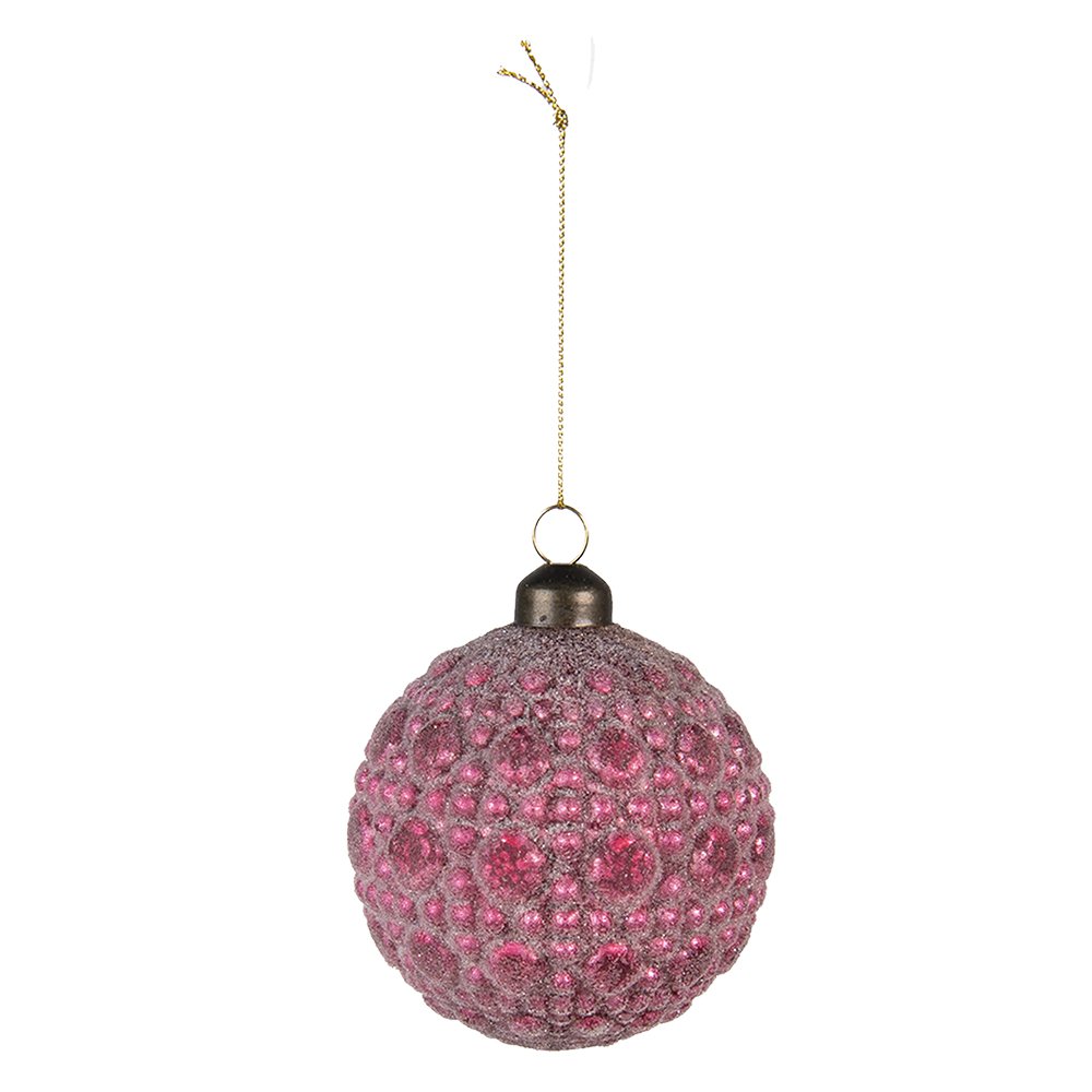 Bauble de Noël Ø 8x8 cm (ensemble de 4)