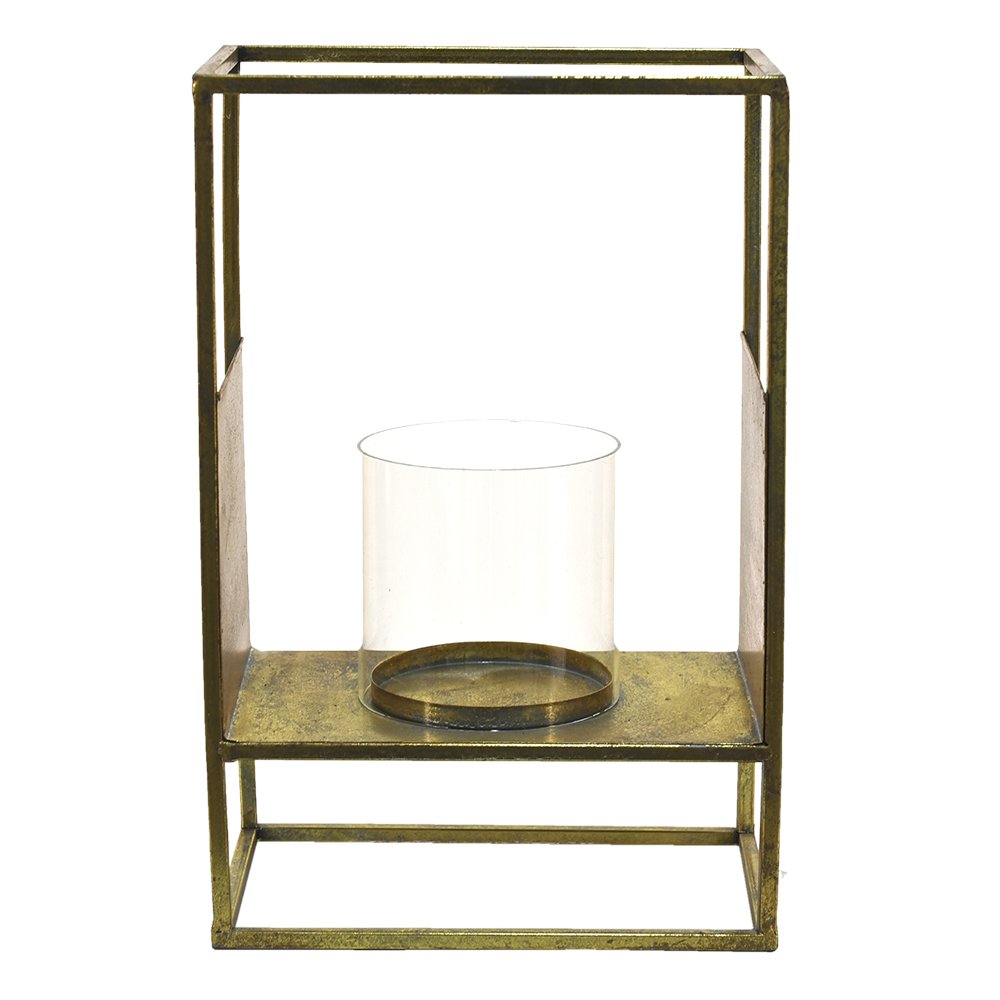 Lanterne en Métal couleur or