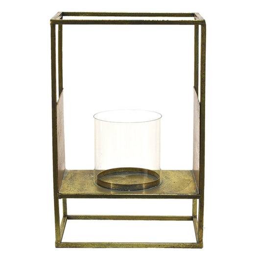 Lanterne en Métal couleur or