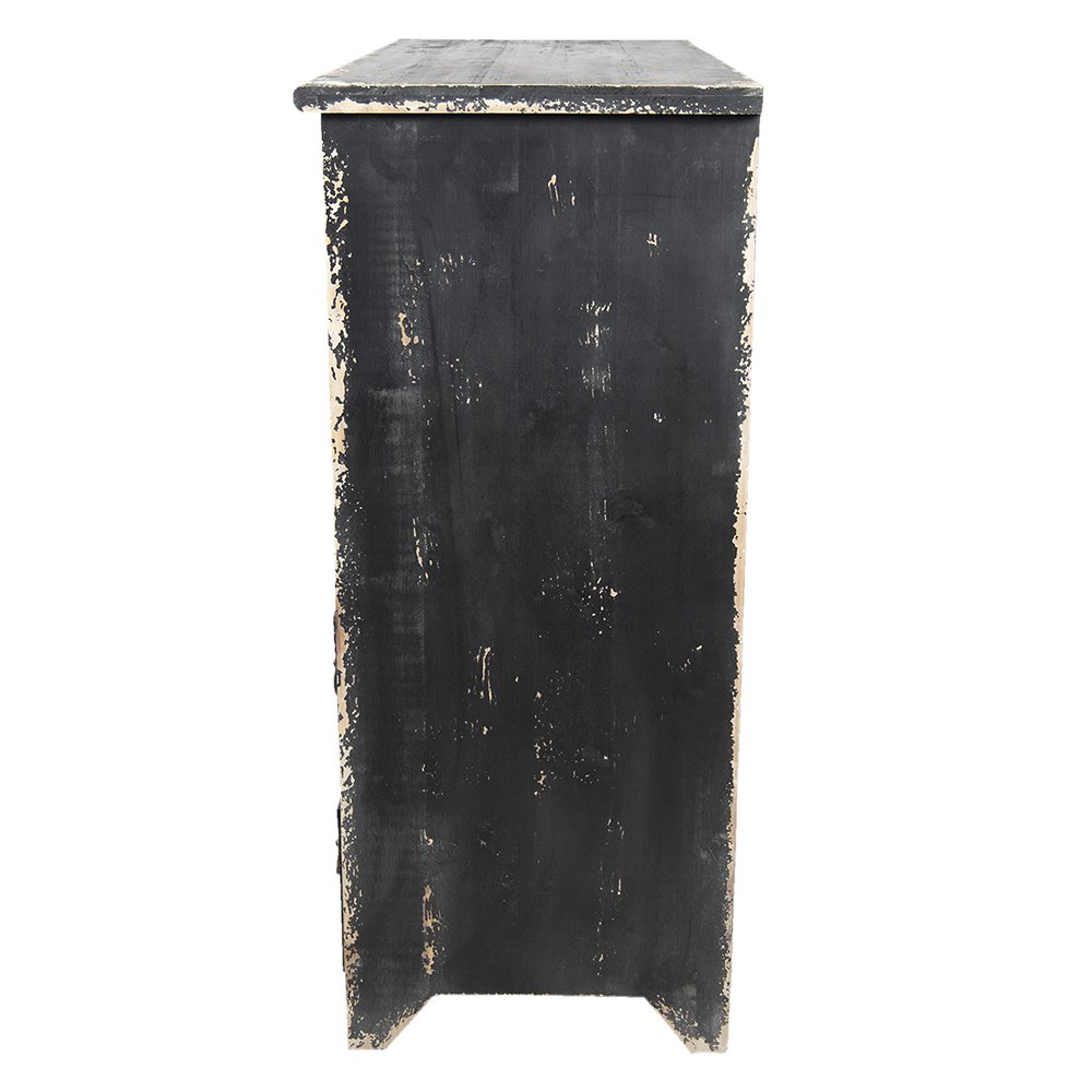 Commode/Meuble de métier - Bois - Noir