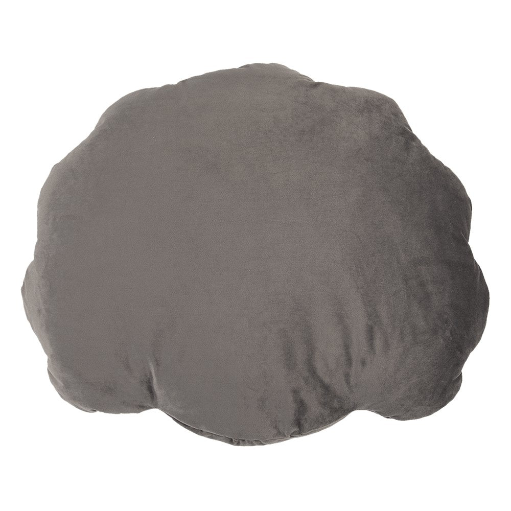 Coussin forme coquillage - gris