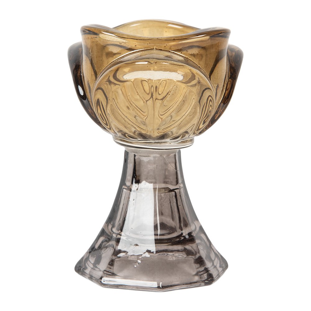 Photophore fleur en verre