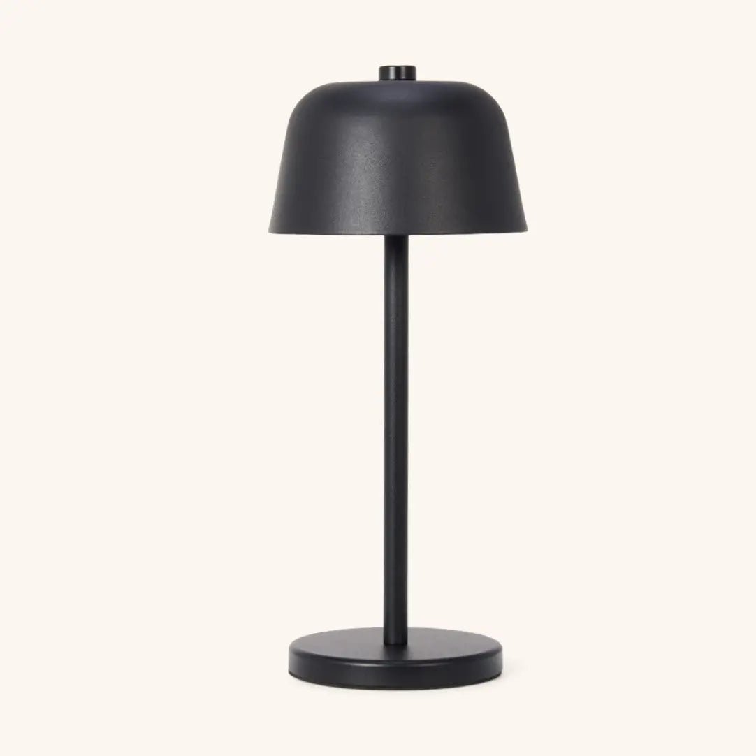 Lampe de table rechargeable noire