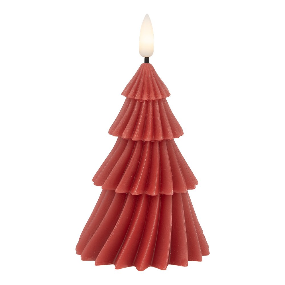 Bougie avec LED Ø 8x13 cm