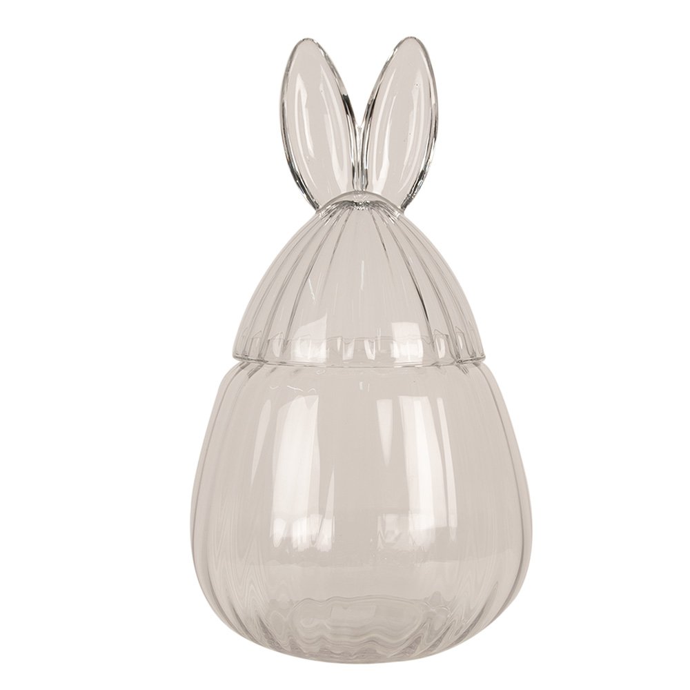 Bonbonnière  Lapin en verre Transparent