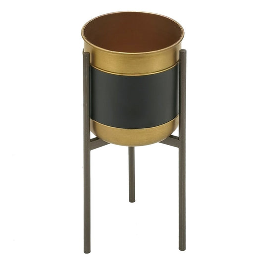 Pot de fleurs - noir doré