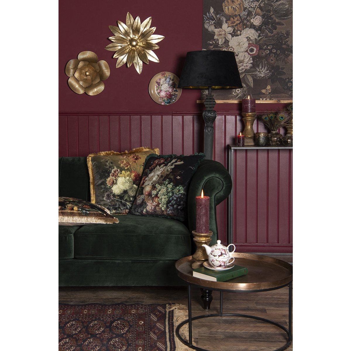 Décoration murale Fleur - Couleur Or