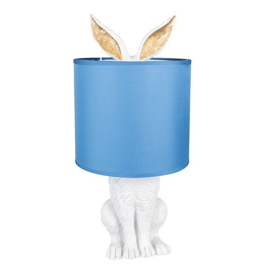 Lampe à poser Lapin - Blanc/Bleu
